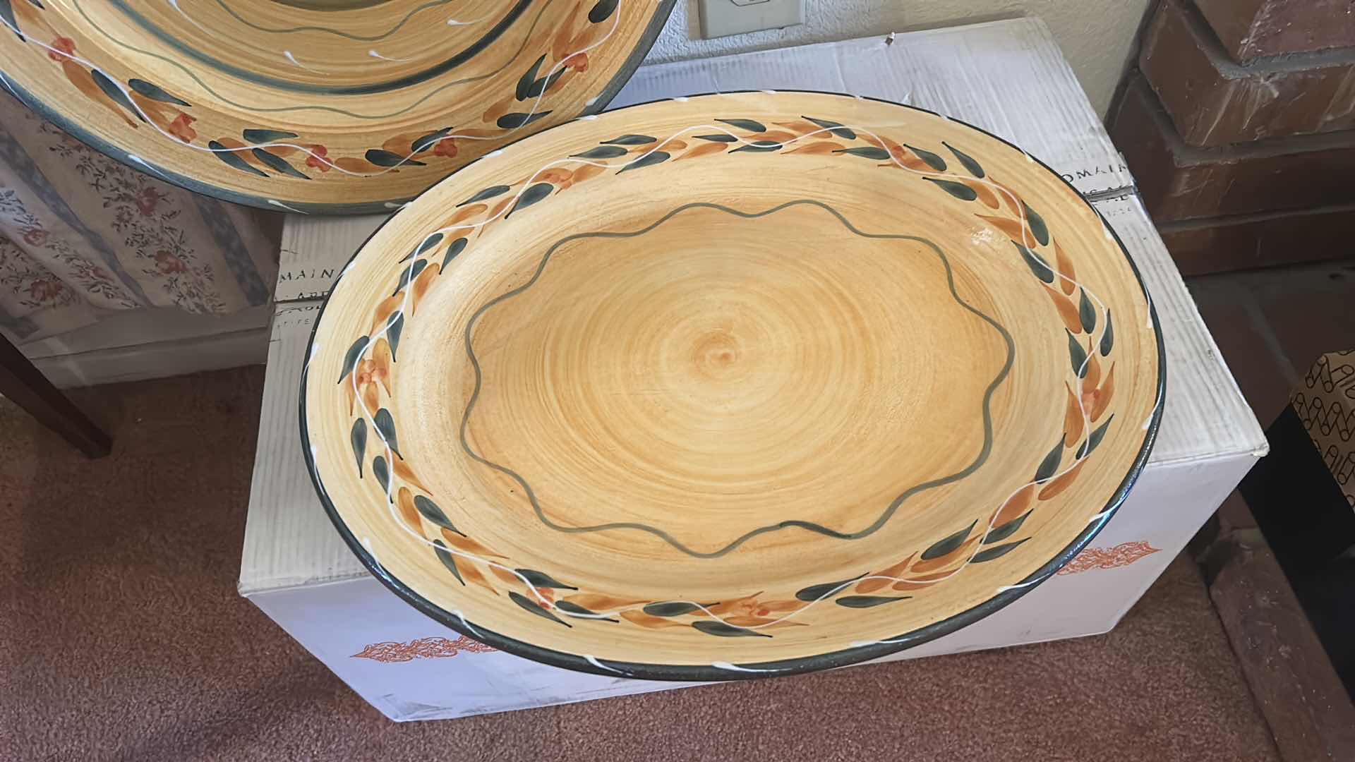 Photo 1 of LARGE FURIO ITALIAN CERAMIC PLATTERS  ( ROUND 15.5”)