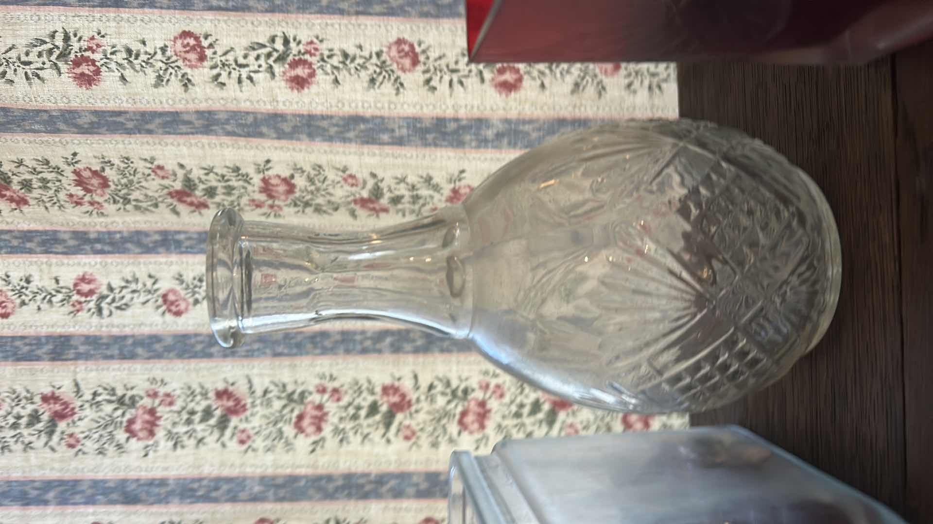 Photo 1 of 12- COLORED & CLEAR GLASS VASES VARIOUS SIZES