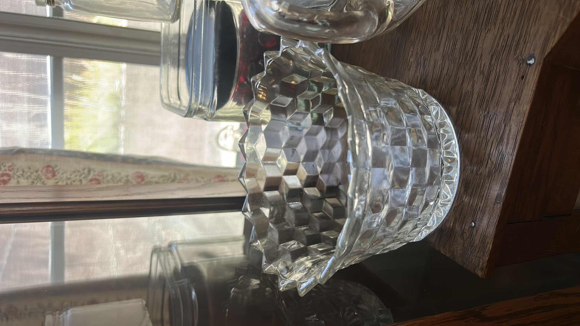 Photo 1 of 12- COLORED & CLEAR GLASS VASES VARIOUS SIZES