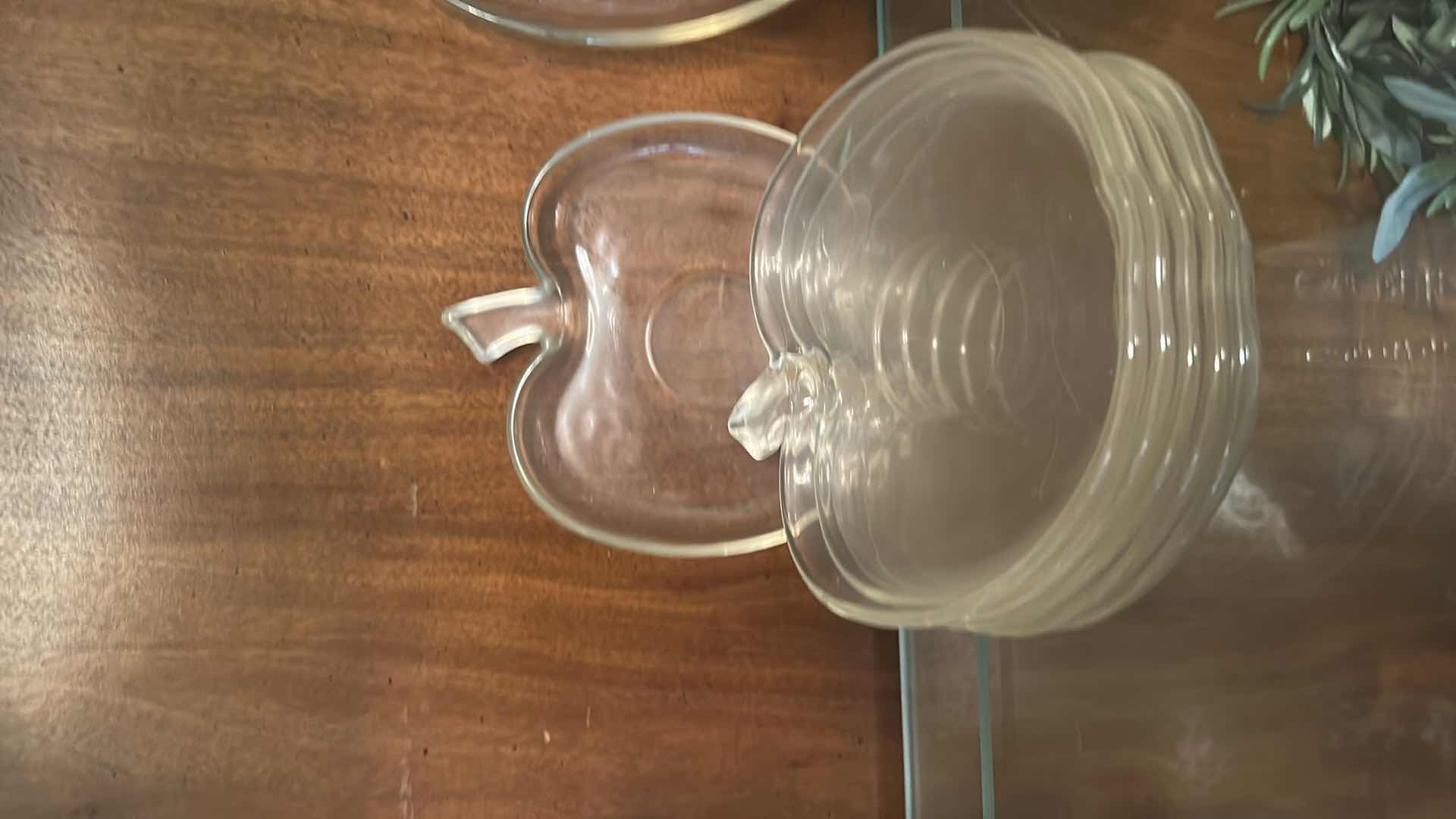 Photo 1 of GLASS PCS - ICE BUCKET, APPLE PLATES, PITCHER, BOWL, LIDDED JAR & MORE