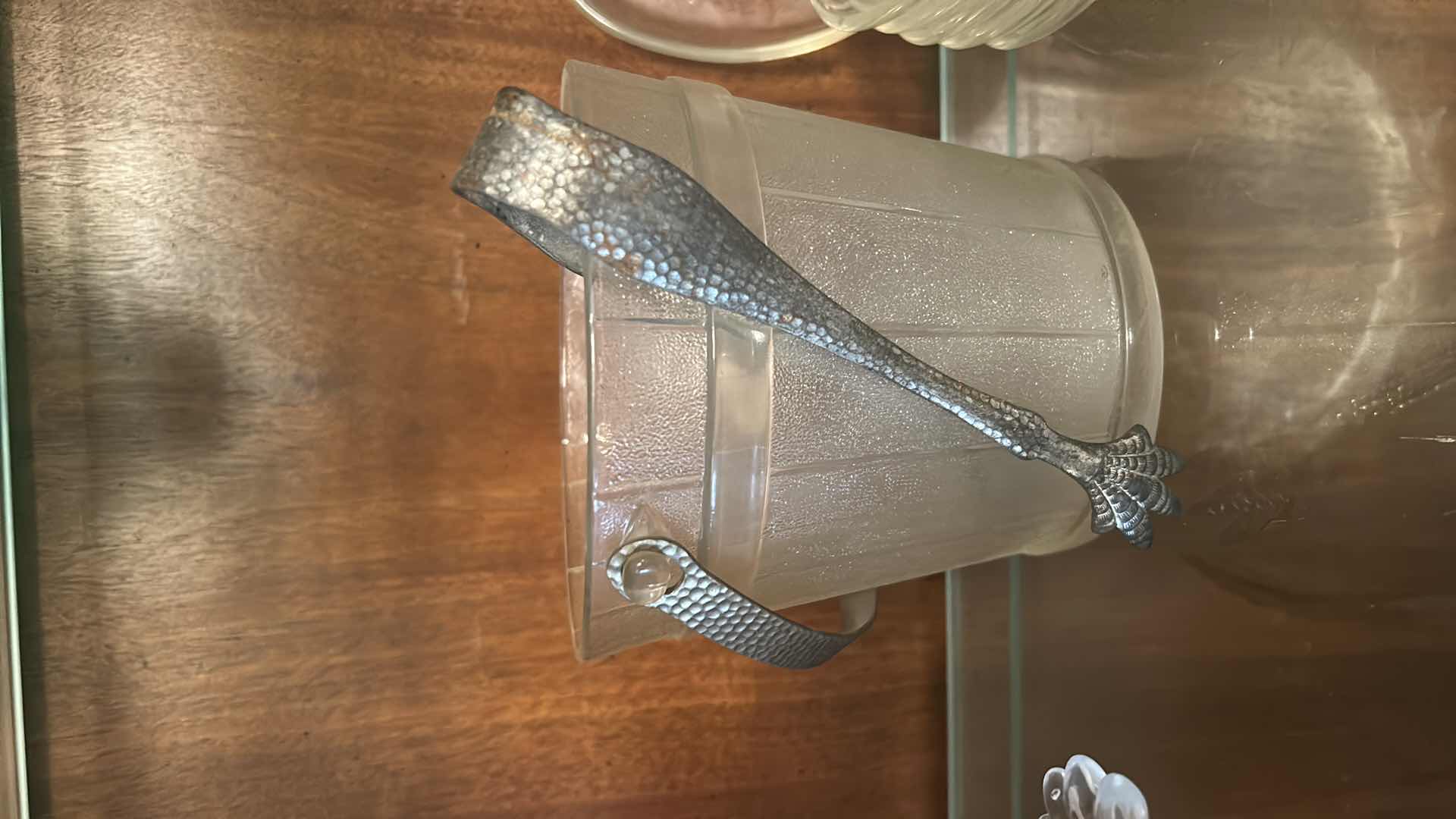 Photo 1 of GLASS PCS - ICE BUCKET, APPLE PLATES, PITCHER, BOWL, LIDDED JAR & MORE