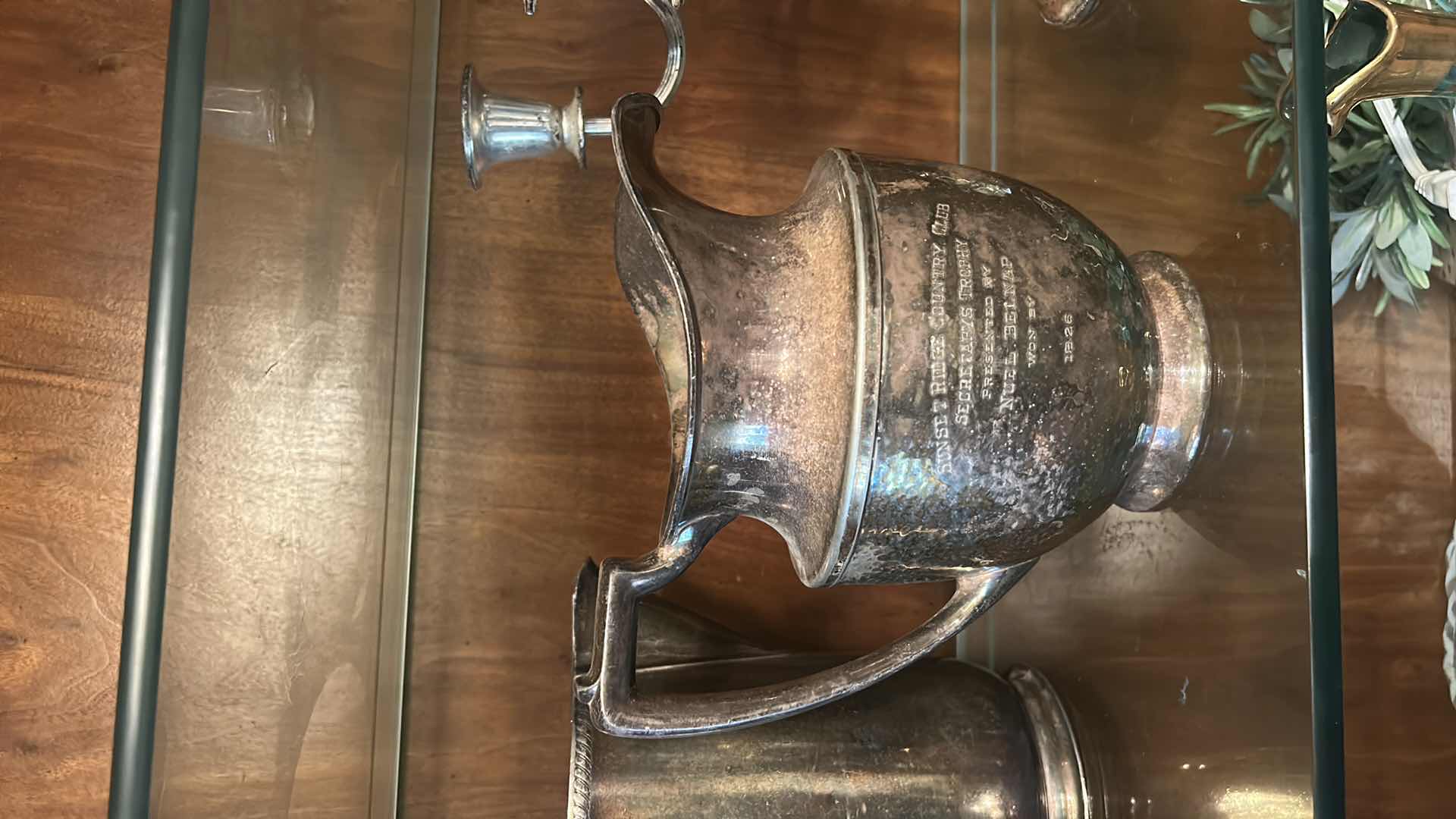 Photo 1 of 6 SILVER PLATED PCS - CANDELABRA, SALT AND PEPPER, PITCHERS AND CUP