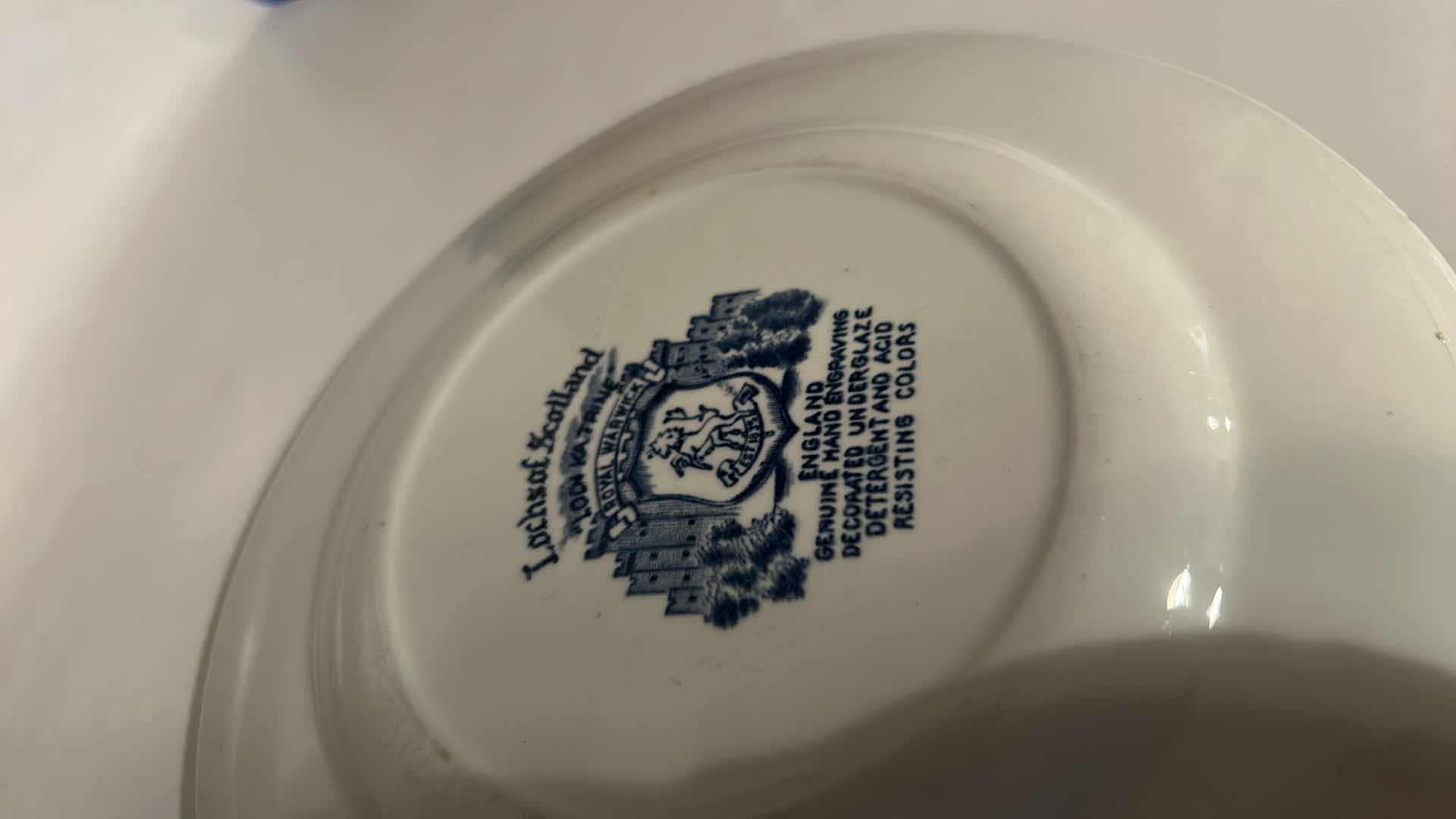 Photo 1 of COLLECTION OF BLUE AND WHITE DUTCH POTTERY (PLATE 7” ROUND)