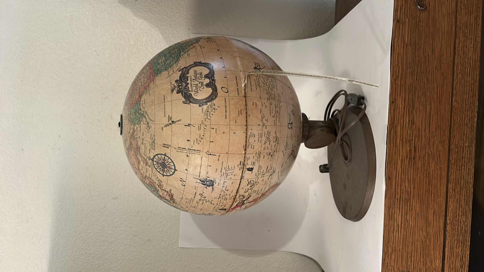 Photo 1 of VINTAGE LIGHT UP GLOBE H16”