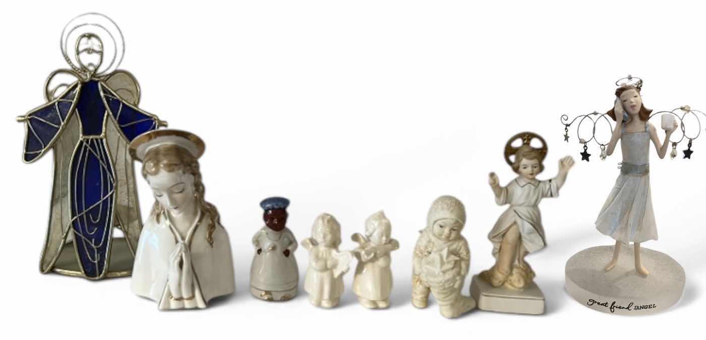 Photo 1 of FIGURINES - ANGELS AND RELIGIOUS STATUES (TALLEST H8”)