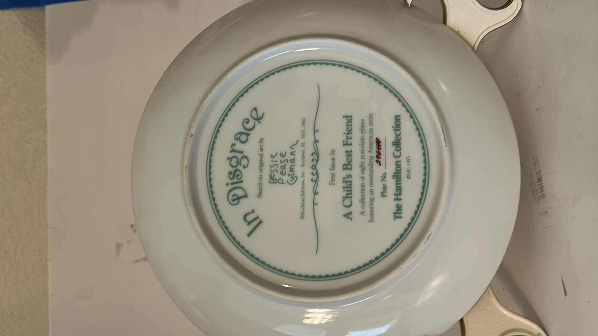 Photo 1 of HAMILTON "IN DISGRACE"  COLLECTIBLE PLATE