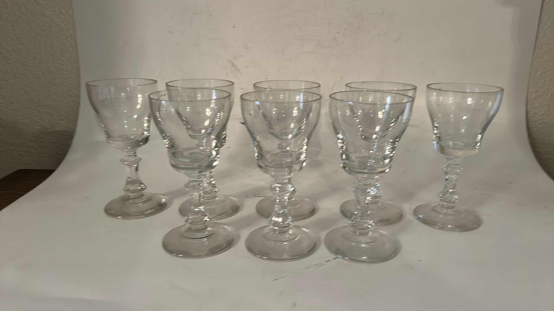 Photo 1 of 8 VINTAGE CRYSTAL CORDIAL GLASSES