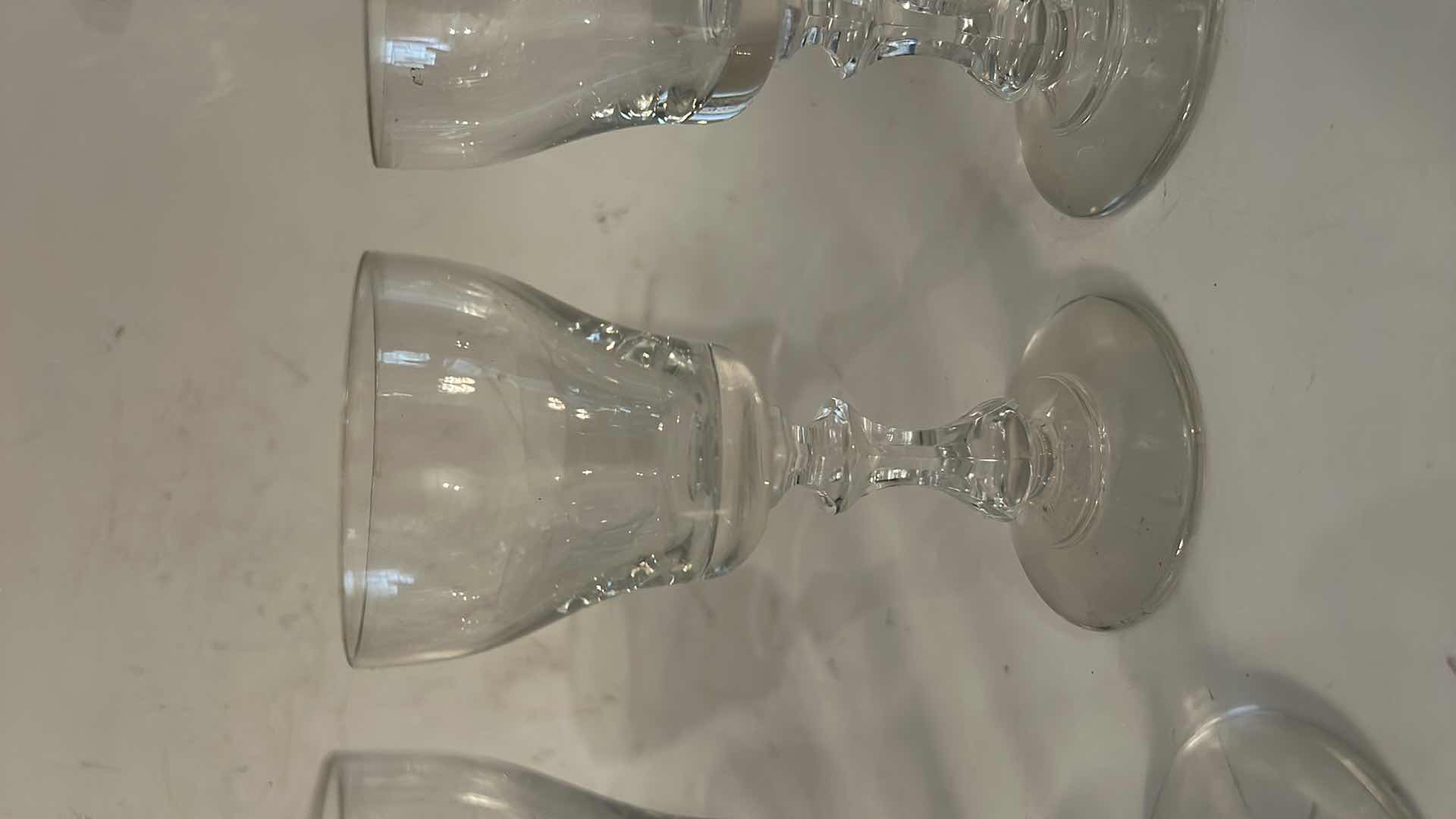 Photo 1 of 8 VINTAGE CRYSTAL CORDIAL GLASSES