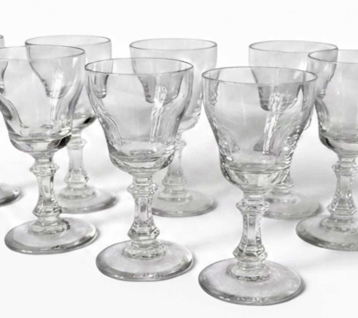 Photo 1 of 8 VINTAGE CRYSTAL CORDIAL GLASSES