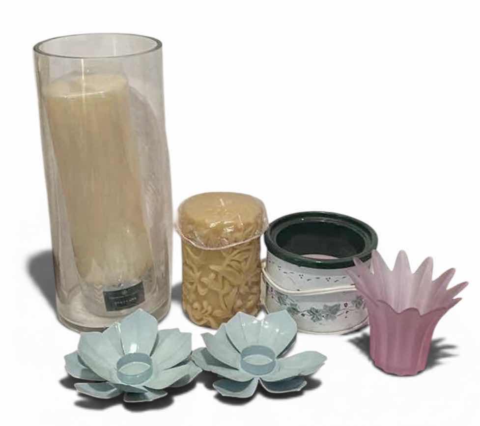 Photo 1 of CANDLE AND CANDLE HOLDERS (TALLEST H14”)