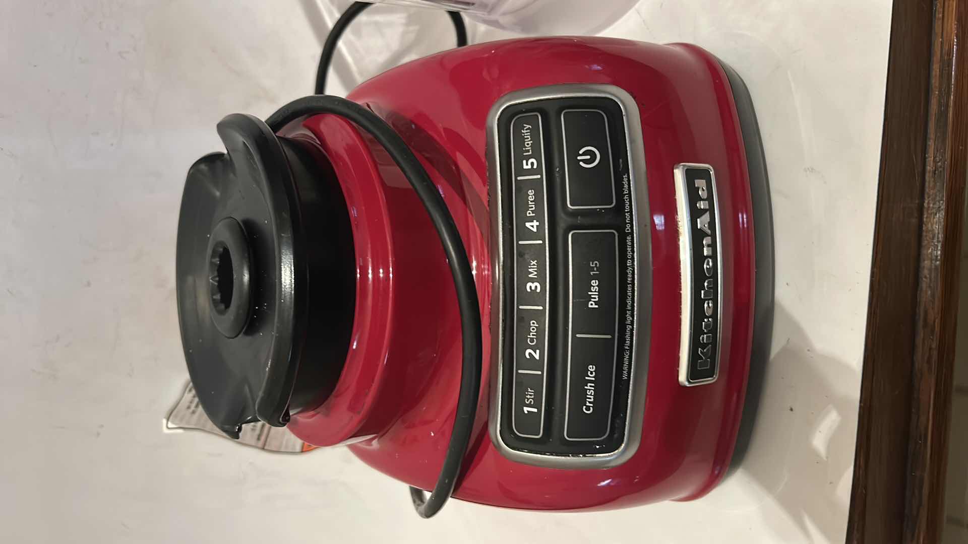 Photo 1 of RED KITCHEN AID BLENDER