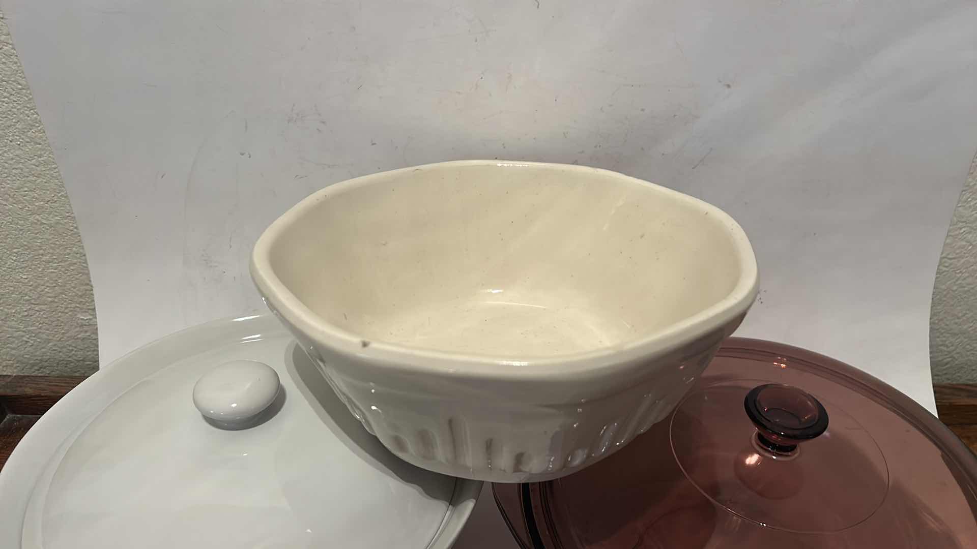 Photo 1 of CASSEROLE DISHES AND MIXING BOWL