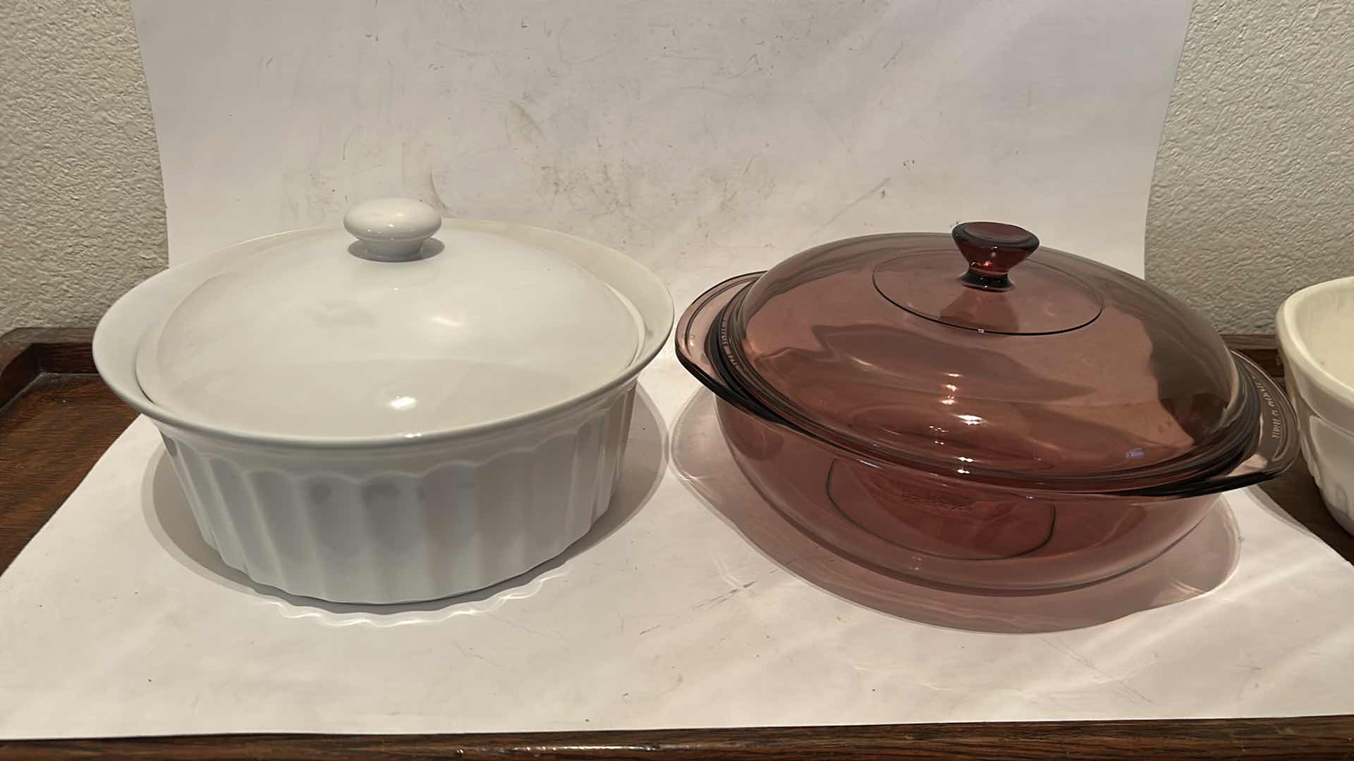 Photo 1 of CASSEROLE DISHES AND MIXING BOWL