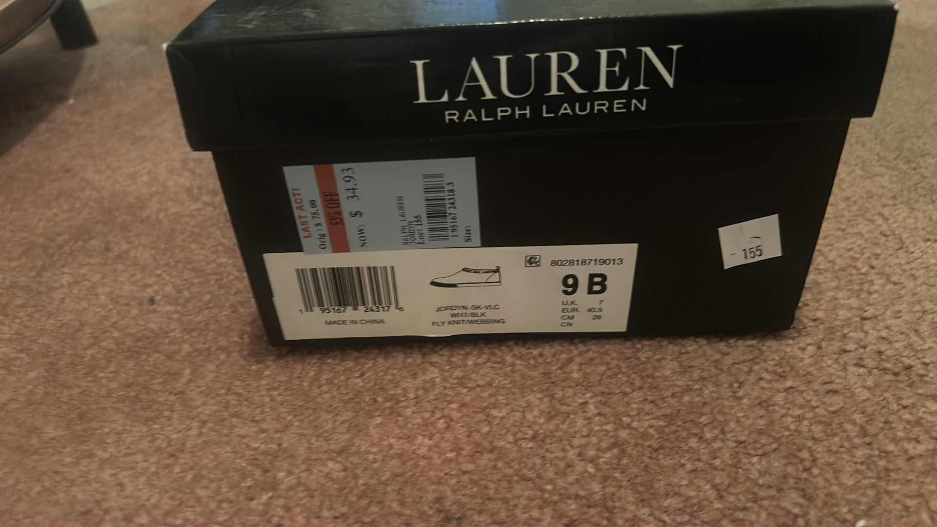 Photo 1 of RALPH LAUREN SLIP ON SNEAKERS SIZE 9