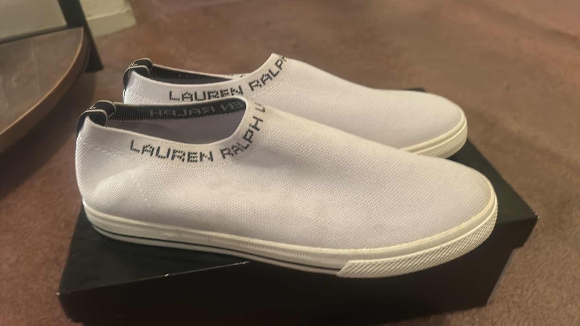 Photo 1 of RALPH LAUREN SLIP ON SNEAKERS SIZE 9
