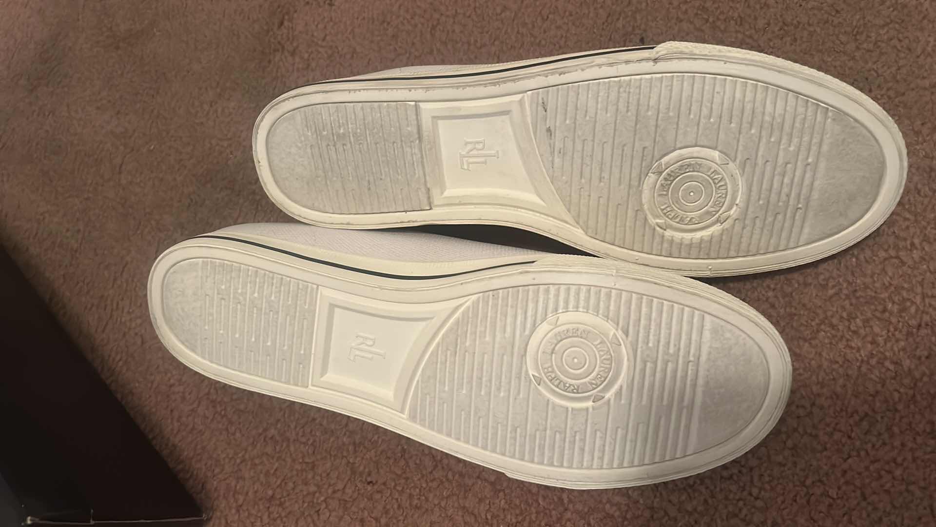 Photo 1 of RALPH LAUREN SLIP ON SNEAKERS SIZE 9