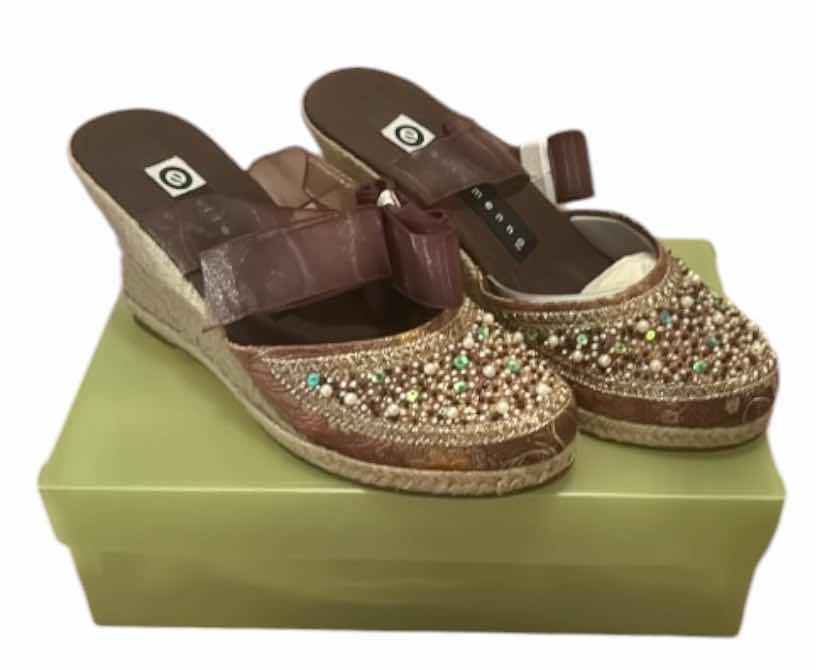 Photo 1 of BEJEWELED WEDGE SHOES - WOMENS SIZE 9