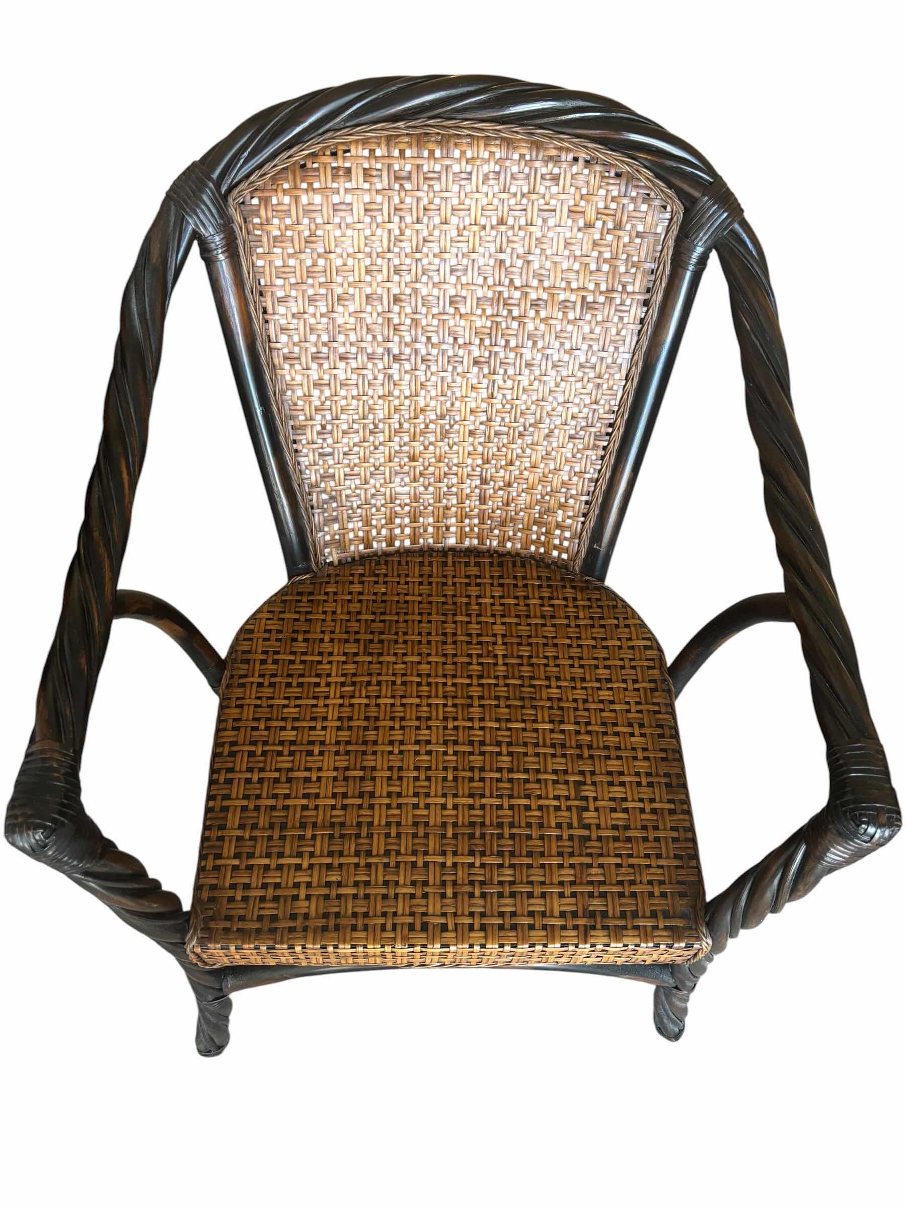 Photo 1 of VINTAGE PIER 1 IMPORTS RATTAN ARMCHAIR H33”
