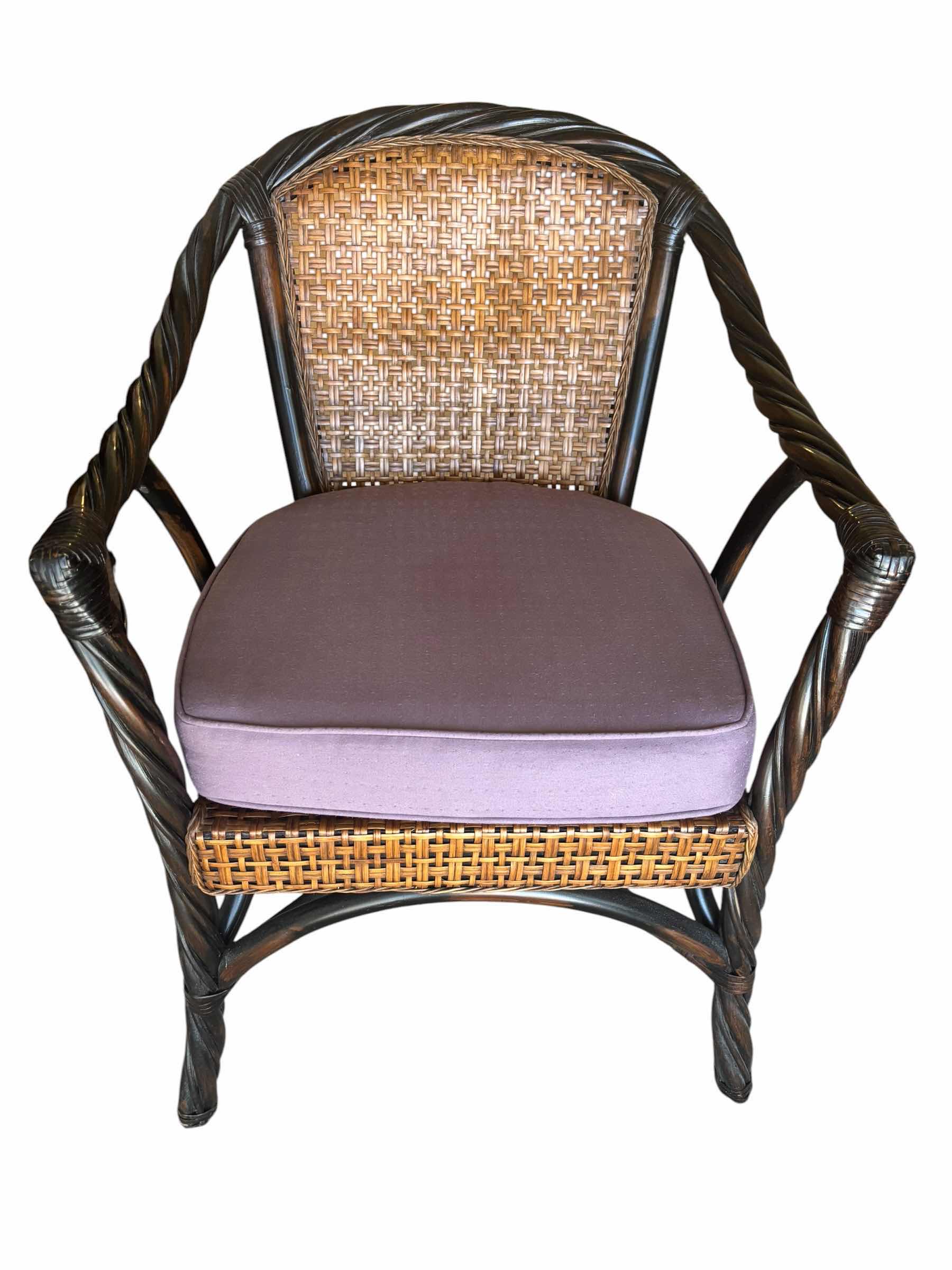 Photo 1 of VINTAGE PIER 1 IMPORTS RATTAN ARMCHAIR H33”
