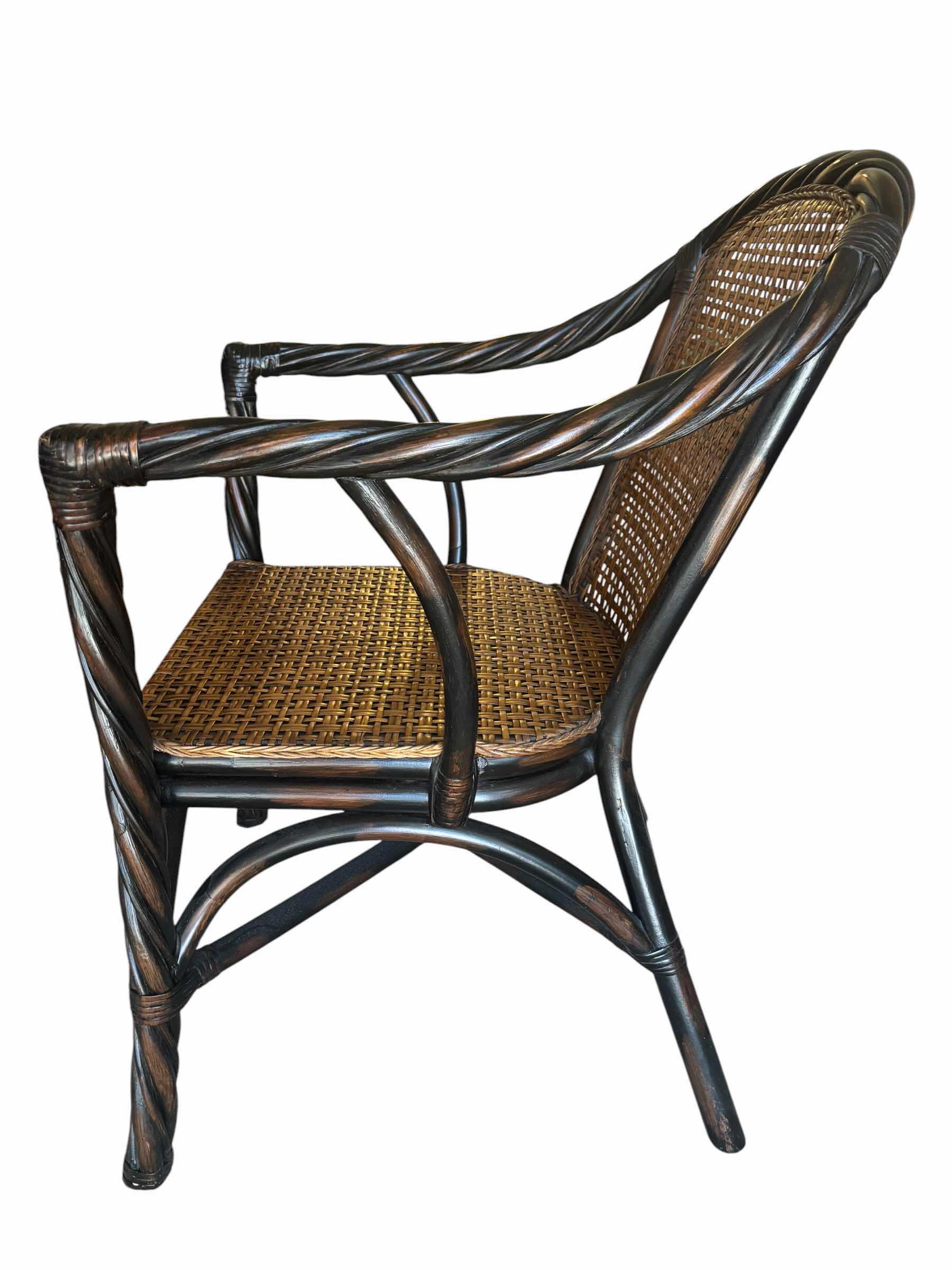 Photo 1 of VINTAGE PIER 1 IMPORTS RATTAN ARMCHAIR H33”
