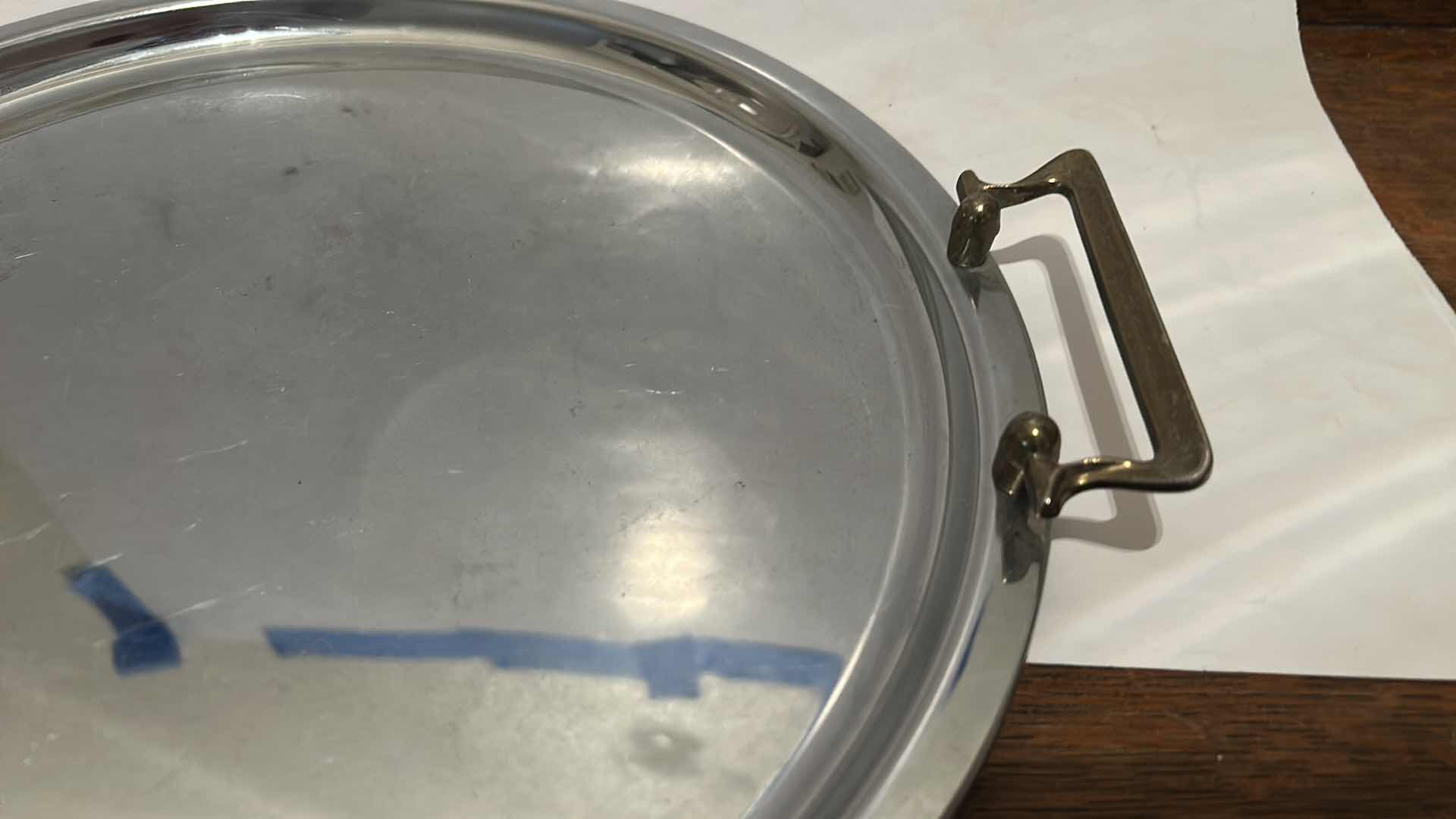 Photo 1 of SILVER TONE TRAY 12.75” & CREAM AND SUGER