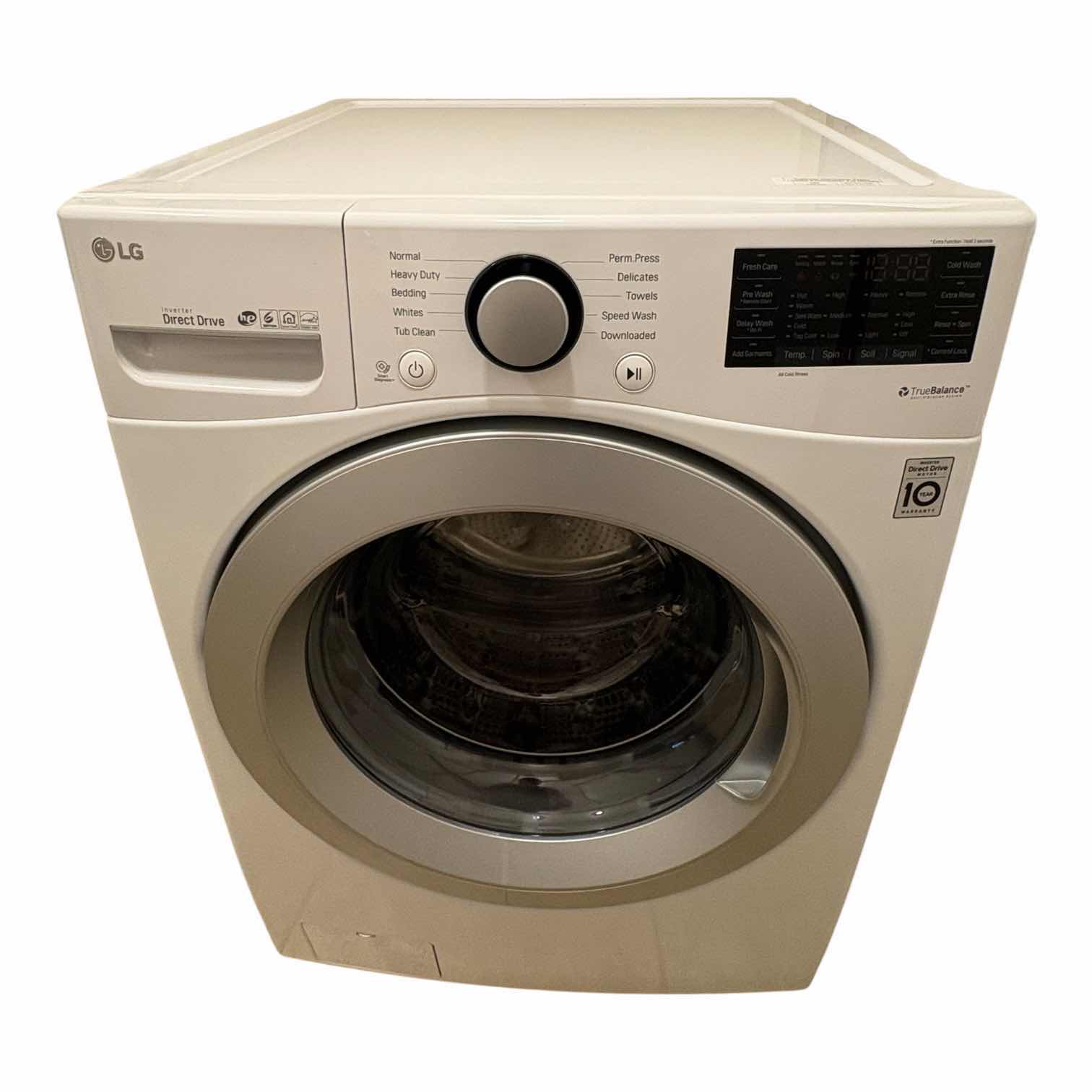 Photo 1 of LG SMART TECHNOLOGY FRONT LOAD WASHING MACHINE MODEL WM3500CW 4.5CU FT 26.5”X27”H39” $899