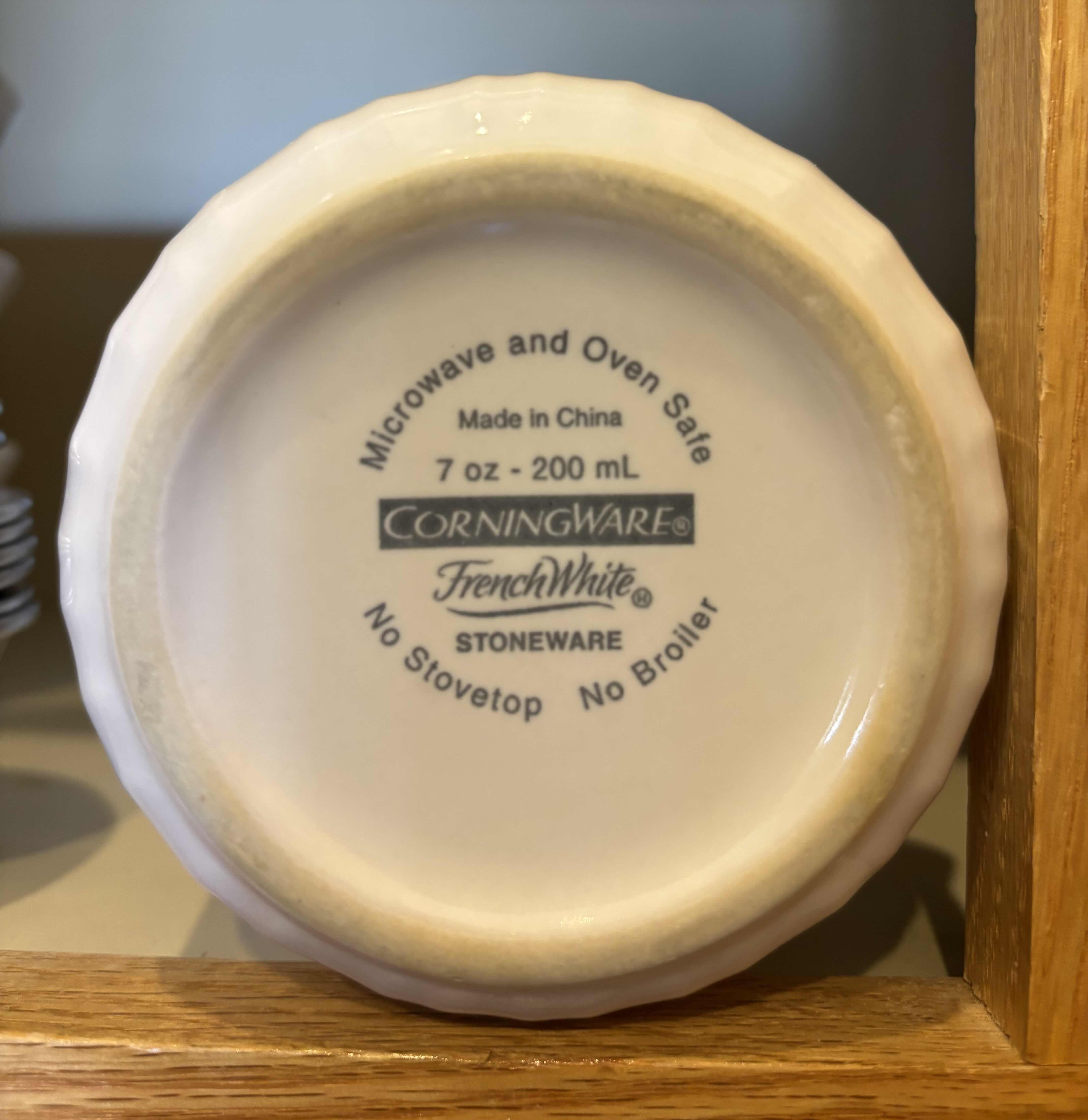 Photo 1 of CORNINGWARE RAMEKINS (16) & METAL CONDIMENT CUPS (8)
