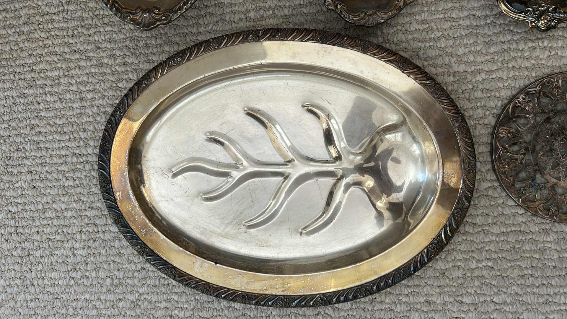 Photo 1 of 6- SILVER-PLATED SERVICE ITEMS