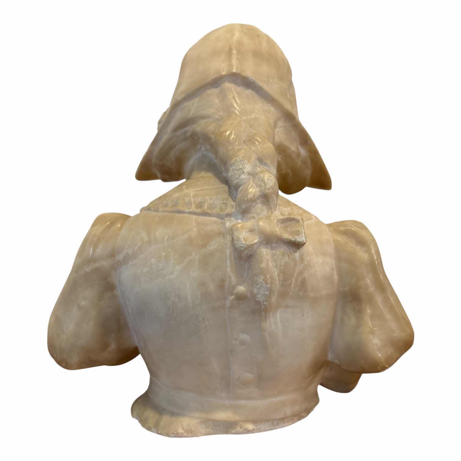Photo 1 of ANTIQUE HAND-CARVED ONYX MARBLE FIGURE OF GIRL READING BOOK H11.5” $1670