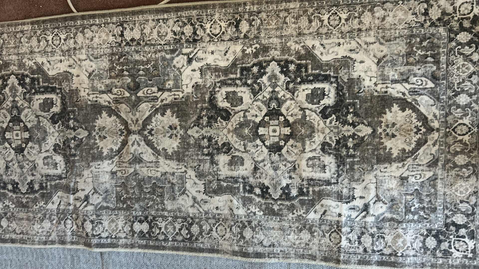 Photo 1 of 12 FT GRAY IVORY DISTRESSED RUNNER