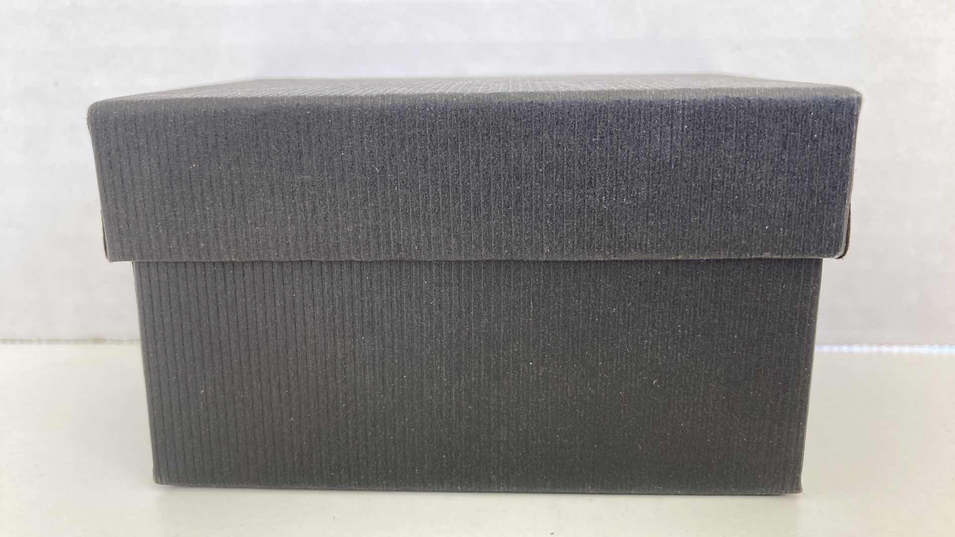 Photo 1 of WONDER BLACK TONE STAINLESS STEEL MENS WATCH W BLACK FAUX LEATHER BAND