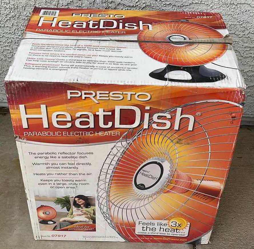 Photo 1 of PRESTO HEAT DISH PARABOLIC ELECTRIC HEATER MODEL 07917