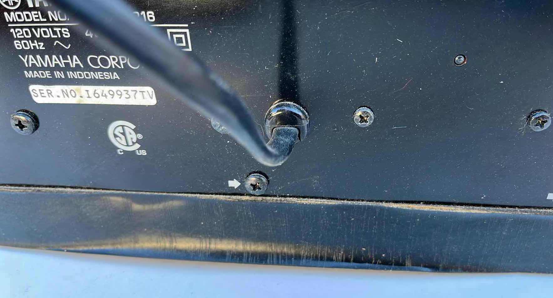 Photo 1 of YAMAHA 45W POWERED SUBWOOFER MODEL YST-SW216