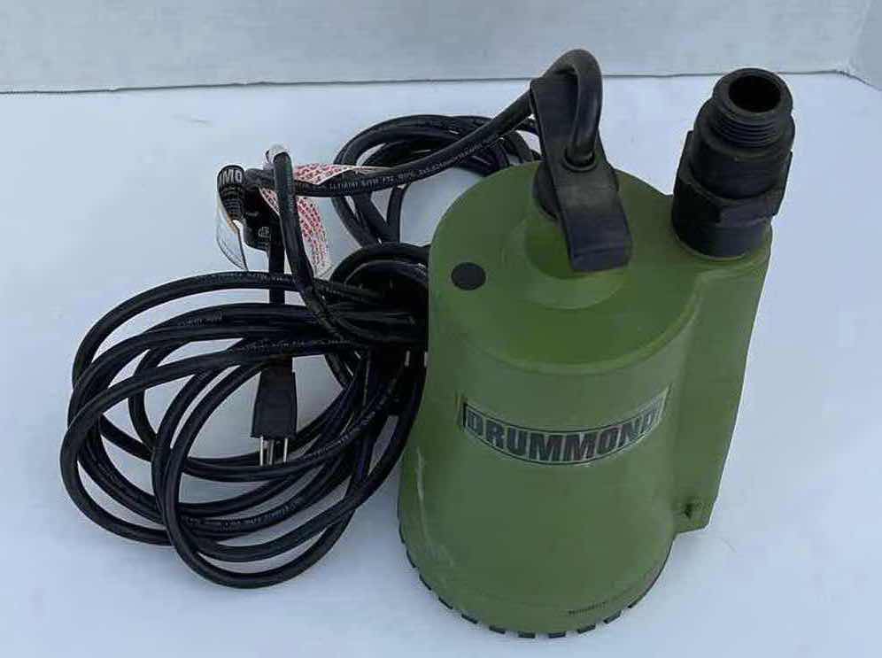Photo 1 of DRUMMOND 1/3HP 2000GPH SUBMERSIBLE UTILITY WATER PUMP