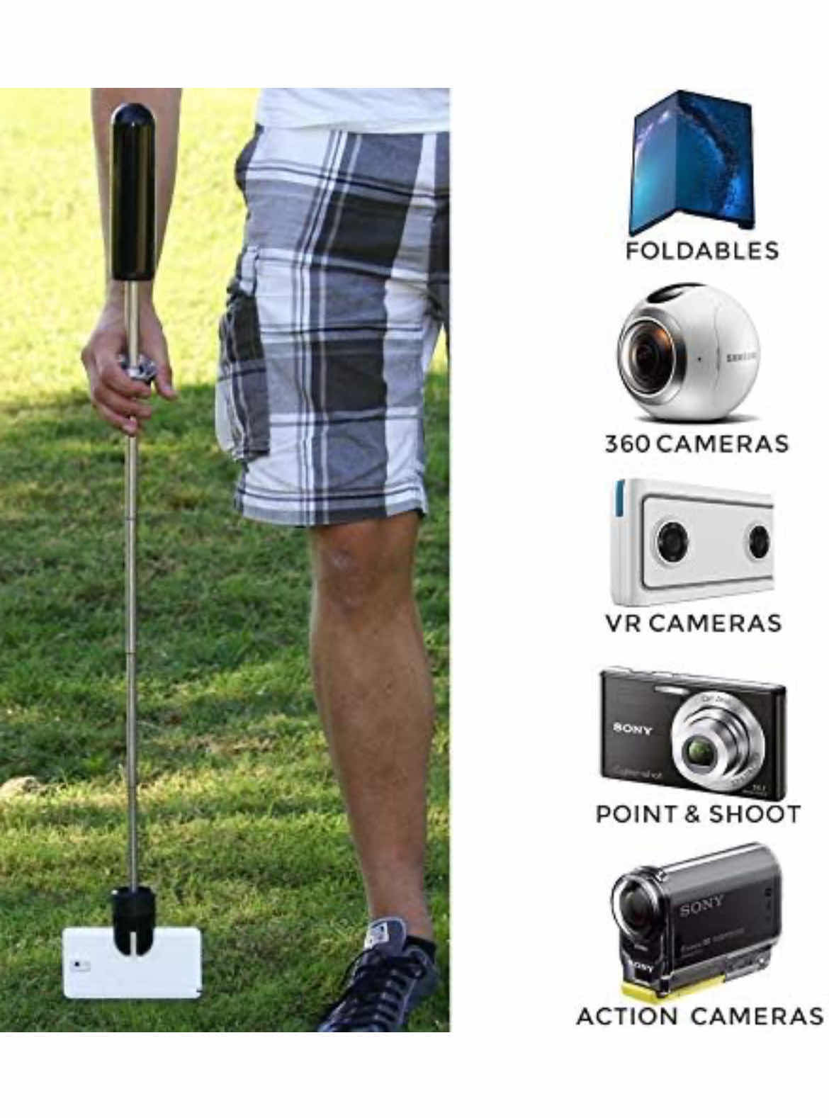 Photo 1 of STAYBLCAM CAMERA/PHONE/GOPRO EXTENDIBLE STABILIZER