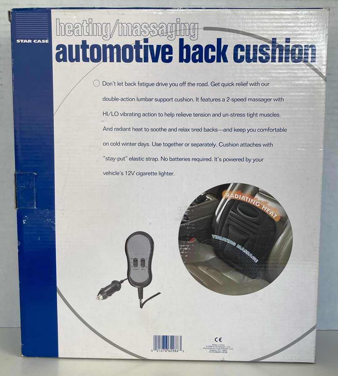 Photo 1 of STAR CASE HEATING/MASSAGING AUTOMOTIVE BACK CUSHION