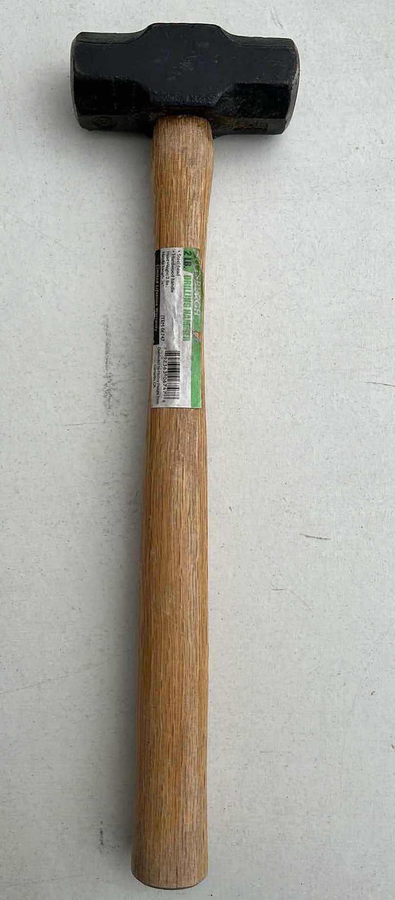 Photo 1 of PITTSBURGH 2LB DRILLING HAMMER W WOOD HANDLE RUBBER MALLETS