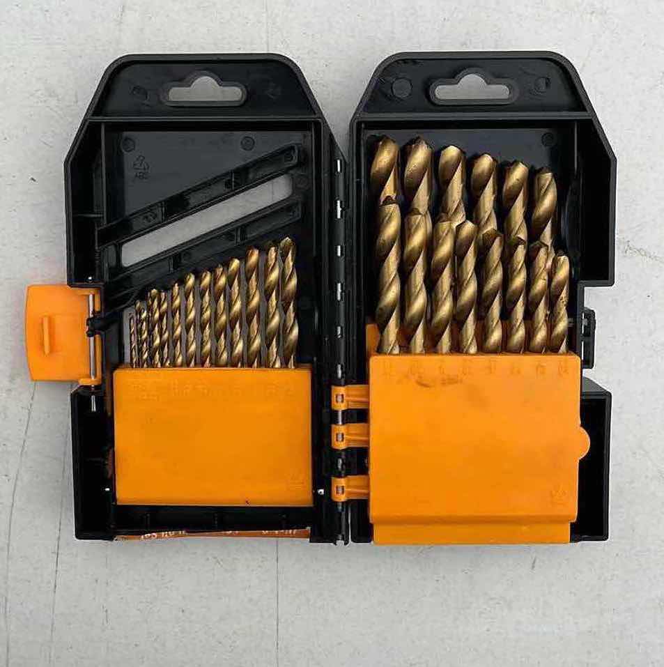 Photo 1 of KAWASAKI 99PC TITANIUM COATED DRILL BIT SET & WARRIOR 29PC TITANIUM NITRIDE HIGH SPEED DRILL BIT SET