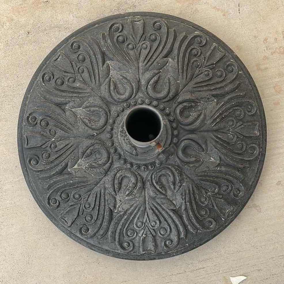 Photo 1 of DECORATIVE OUTDOOR UMBRELLA STAND 18.5” X 14”