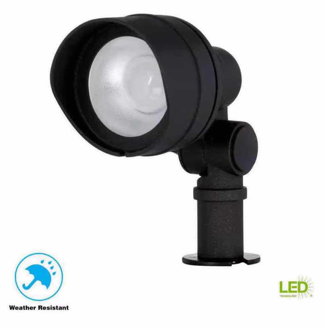 Photo 1 of NEW HAMPTON BAY LED LOW VOLTAGE 20W EQUIVALENT FLOOD LIGHT- BLACK FINISH/METAL CONSTRUCTION (1001 488 698)