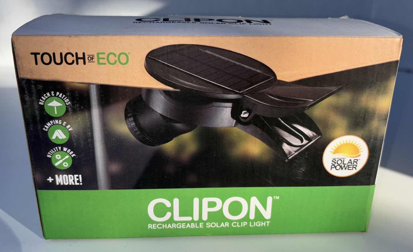 Photo 1 of NEW TOUCH OF EVO CLIPON RECHARGEABLE SOLAR CLIP LIGHT