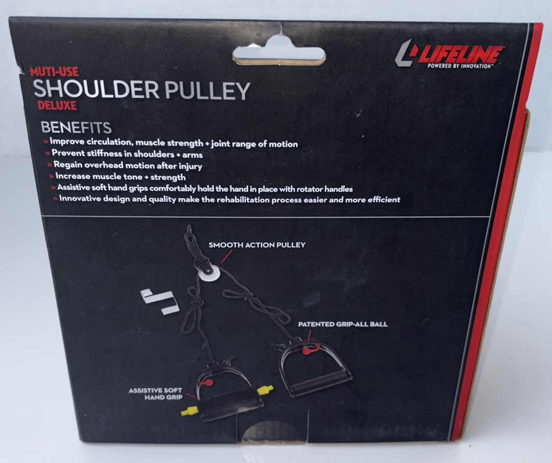 Photo 1 of NEW LIFELINE MULTI-USE SHOULDER PULLEY DELUXE & SPORTS RESISTANCE HAND GRIP