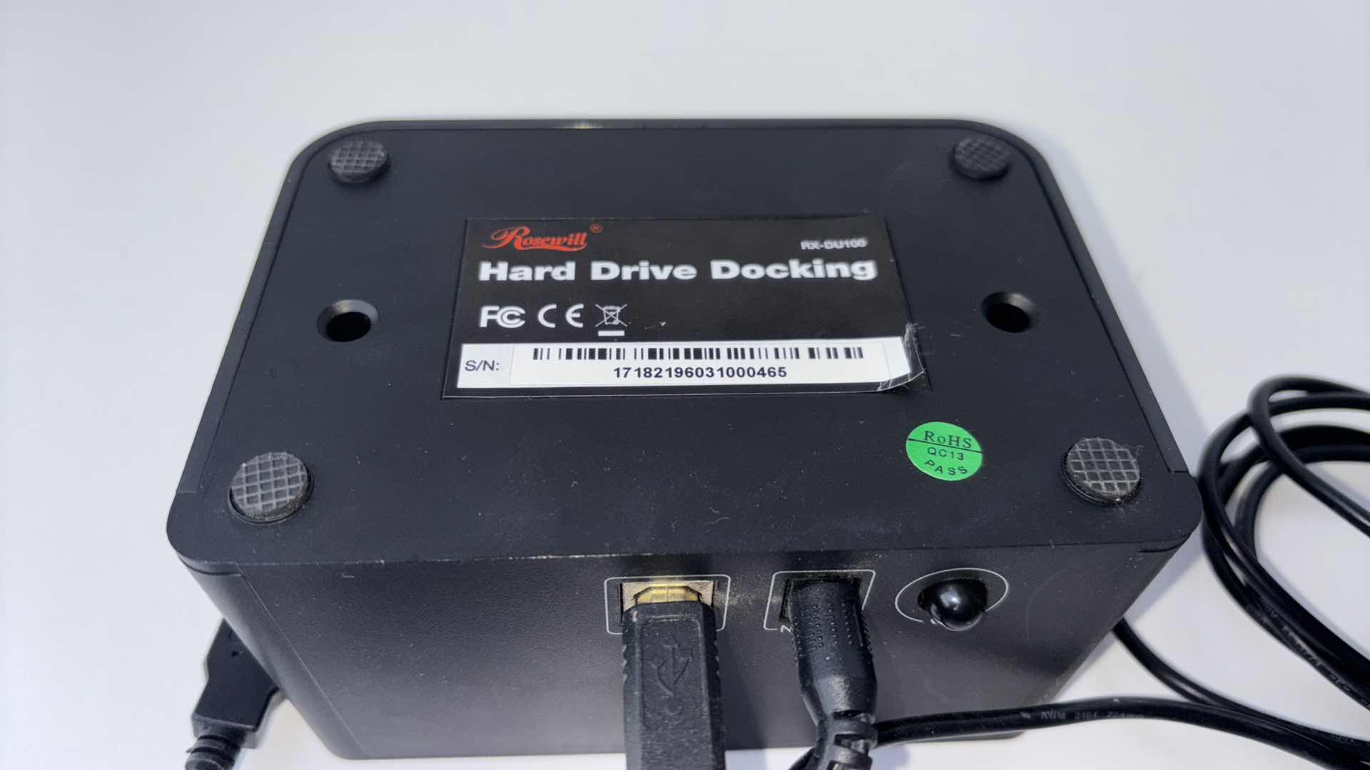Photo 1 of ROSEWILL 2.5” & 3.5” SATA TO USB2.0 HARD DRIVE DOCKING (RX-DU100)