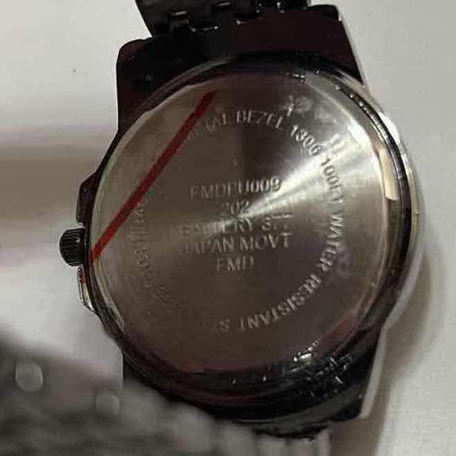 Photo 1 of NEW FMD MENS GRAY/BLACK SKELETON DIAL QUARTZ ANALOG WATCH (FMDPU009)