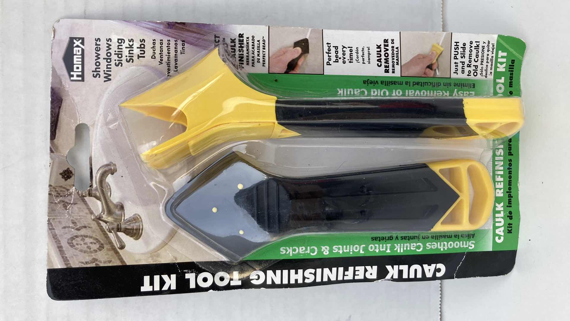 Photo 1 of DELTA ALEXANDRIA BATH HARDWARE ACCESSORY TISSUE PAPER HOLDER 2PC & HOMAX CAULK REFINISHING TOOL KIT