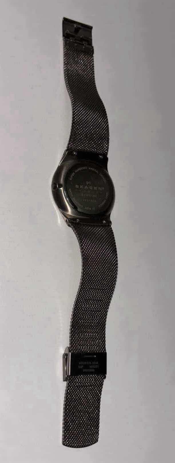 Photo 1 of SKAGEN DENMARK MENS GRAY MESH STRAPS ANALOG DIAL QUARTZ GENUINE WATCH (SKW6140)