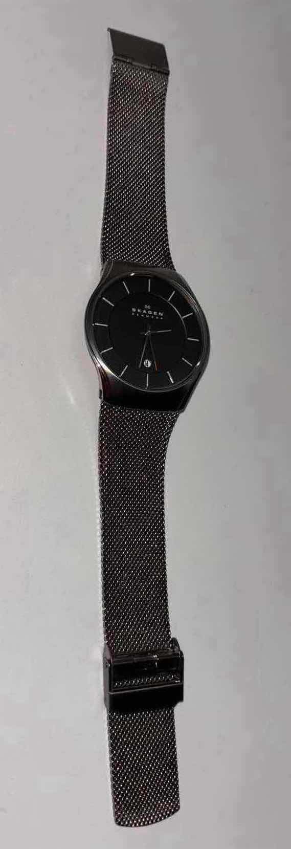Photo 1 of SKAGEN DENMARK MENS GRAY MESH STRAPS ANALOG DIAL QUARTZ GENUINE WATCH (SKW6140)