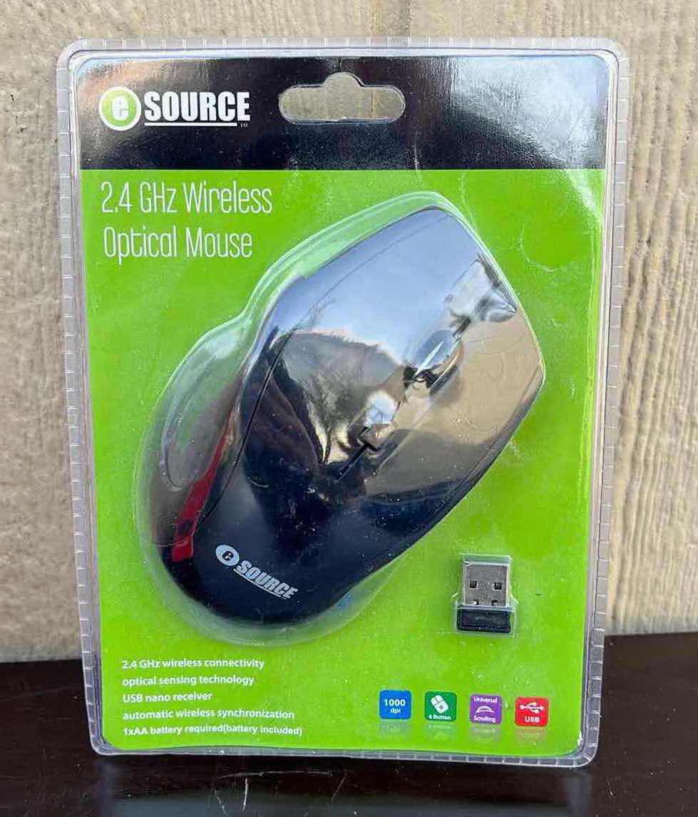 Photo 4 of MICROSOFT MOBLE 3000 WIRELESS MOUSE & E-SOURCE 2.4GHZ OPTICAL WIRELESS MOUSE