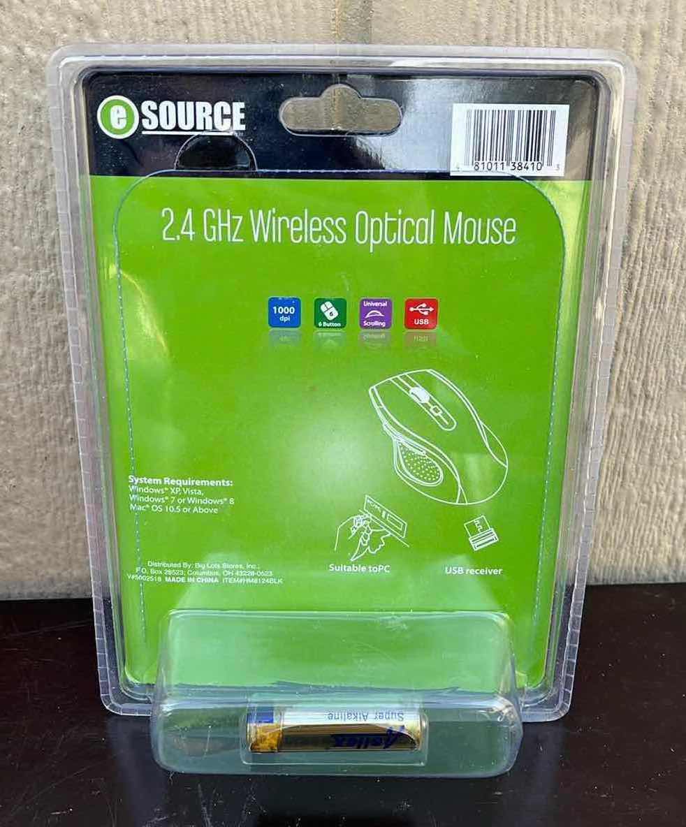 Photo 1 of MICROSOFT MOBLE 3000 WIRELESS MOUSE & E-SOURCE 2.4GHZ OPTICAL WIRELESS MOUSE
