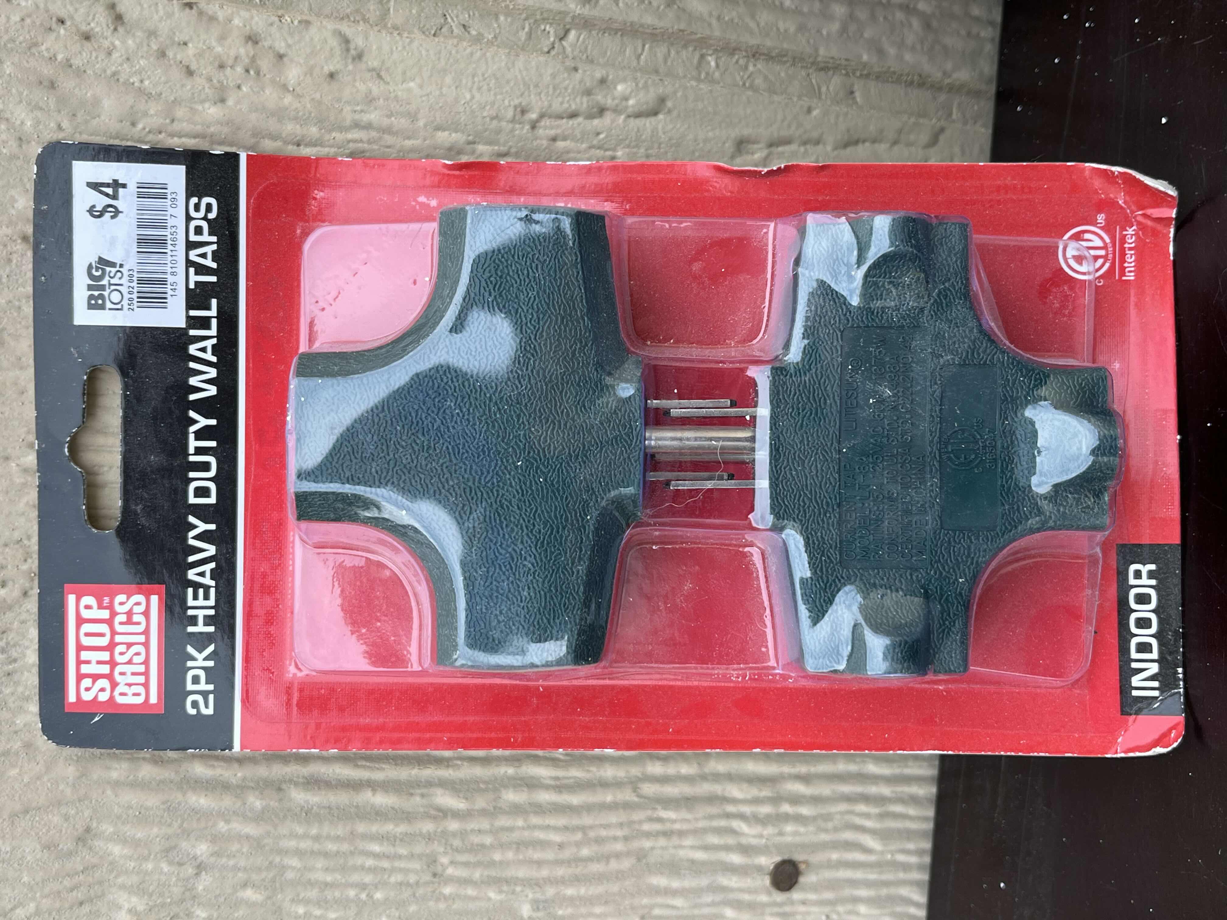 Photo 1 of NEW SHOP BASICS- HEAVY-DUTY WALL OUTLET TAPS, 3 OUTLET POWER ADAPTER & DIGITAL 2 OUTLET TIMER